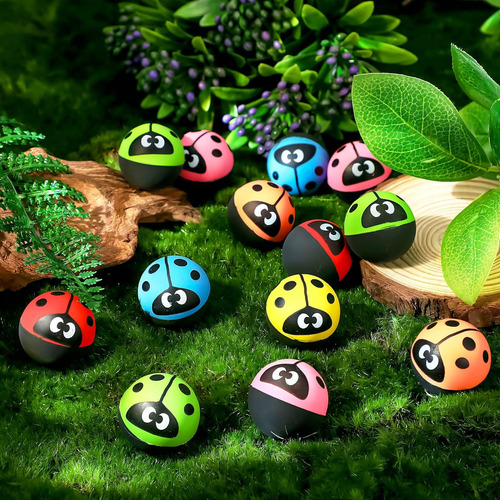 24 Bolas Hinchables De Mariquita, Regalos De Fiesta, Bolas P