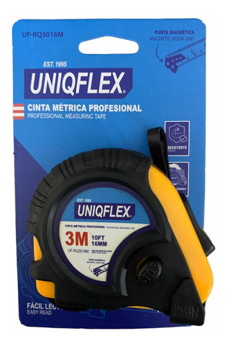 Cinta Metrica Uniqflex 3 Metros