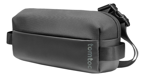 Bolso Bandolera Tomtoc 3 Litros Minimalista Moderno Seguro Color Negro Diseño De La Tela Liso