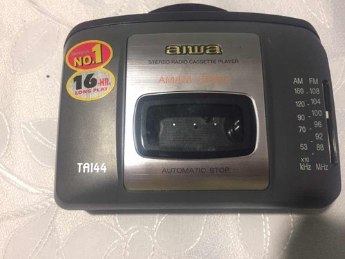 Radio Cassette Walkman Aiwa Hs - Ta144 Am Fm Novo Na Caixa