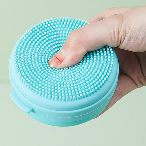 Escova Corporal De Silicone E Sabonete Para Massagem E Banho