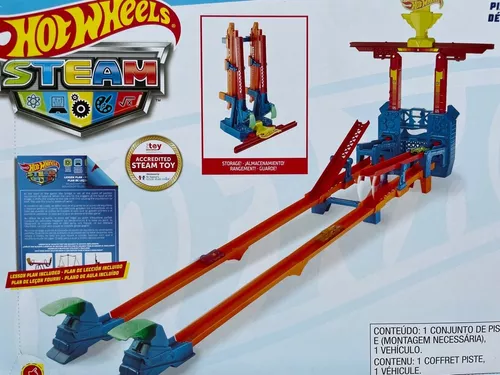 Pista Hot Wheels com Carrinho - Steam - Desafio do Equilibrio