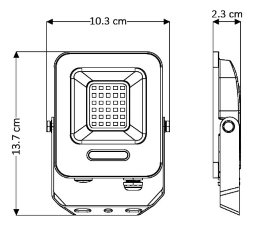 Reflector Led Luminario Lampara 20w Blanco Cálido Artlite Negro Blanco Cálido