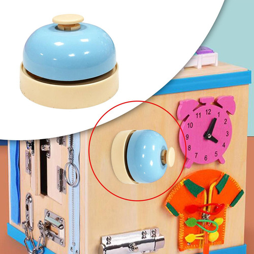 P 3x Montessori Toy Sensory Busy Boards Accesorios Campana