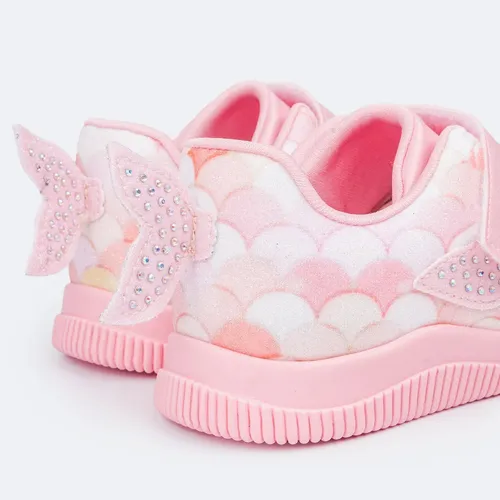T nis Infantil Feminino Pampili Pom Pom Peixinha Rosado