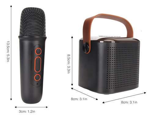 Mini Máquina De Karaoke Estereo Portable Rgb Light