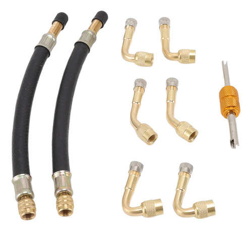 - Adaptador De Válvula De Neumático De Extensión Flexible