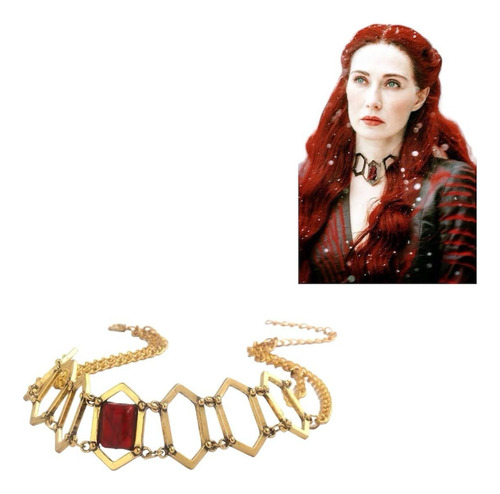 Collar Melisandre Juego De Tronos Bruja Roja Game Of Thrones
