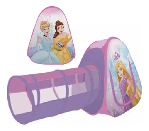 Carpa Casita Infantil Disney Princesas Con Tunel