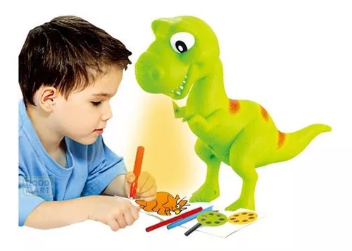 projetor desenho dinossauro, projetor traço e desenho, arte esboço  inteligente para crianças, brinquedo desenho projetor dinossauro com  música, máquina pintura projeção educacional