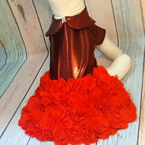 Roupa Pet - Vestido Festa/casamento Tam 4- Roupinha Cachorro