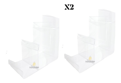 Pack 2 Exhibidores Billeteras Carteras Transparente Venzhop