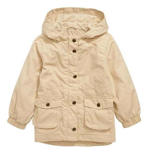 Chaqueta Bebé Old Navy Con Gorro Twill Utility Beige