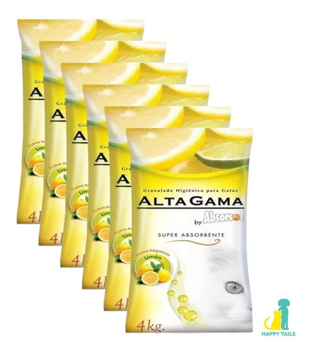 Alta Gama Limon 6  X 3,6 Kg (21,6 Kg Totales) + Happy Tails