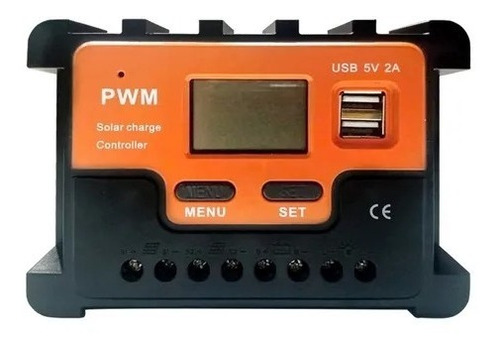 Regulador Panel Solar 12v 24v 10a Pwm Usb Visor Cargador 