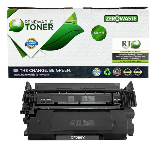 Renewable Toner Usa Remanufactured High Yield Micr Toner Car