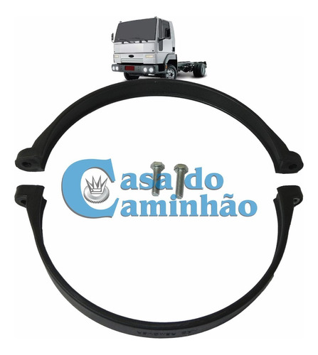 Abraçadeira Do Filtro De Ar - Volkswagen 8.150 9.150 13.170 Cor Preto