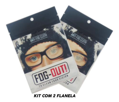 Imagem 1 de 5 de *promo* Kit 2 Flanelas Antiembaçante Óculos, Viseira