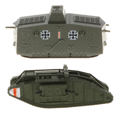 Imagen 5 de 6 de 2 Unidades Maqueta De Tanque De Ejército Militar Realista