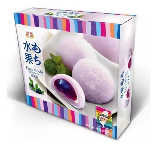 Mochi Relleno De Gelatina Sabor Mora Azul Royal Fruit 132 G