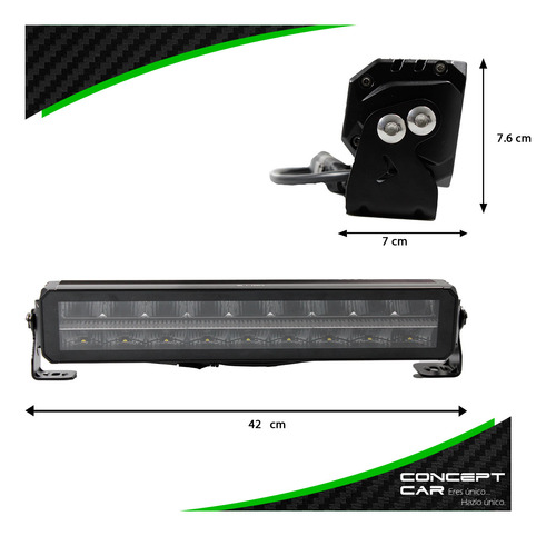 Barra 18 Hiper Led Doble Imperial 17 Pulgadas Reflector 4x4