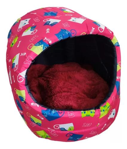 Cama Espuma Mascota Perro Gato Forma Esferica Xl Talla 