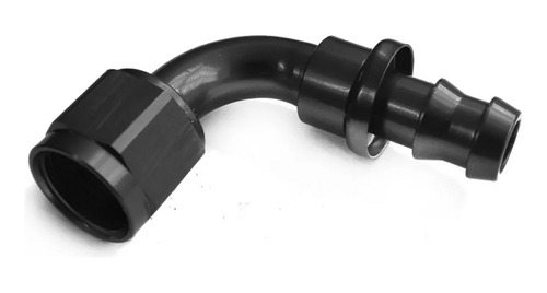 Acople Conexión Push On Hose 90° An8 Negro Ftx Fueltech