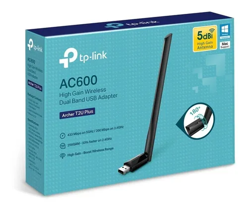 TARJETA WIFI AC600 DOBLE BANDA 5G TPLINK T2U