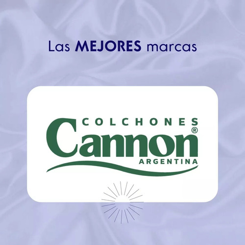 Sommier Cannon Espuma Princess 130 X 190 ( Solo Sommier )