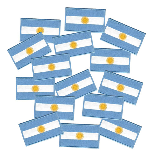 Parche Bordado Bandera Argentina X15