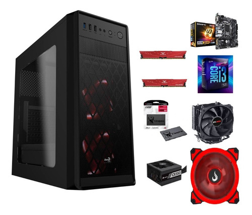 Pc Gamer Completo Intel I3 8100, 16gb Ram, Cooler
