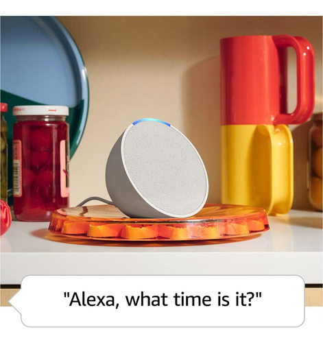 Altavoz Inteligente Echo Pop, Compatible Con Alexa, Blanco