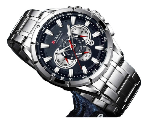 Reloj Para Hombre Marca Curren Original Pulso Acero 