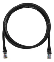 Comprar Cabo De Rede Patch Cord Cat6 Giga Ethernet 5mt Preto