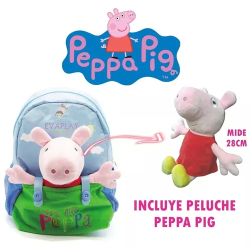 Mochila peppa pig peluche sale