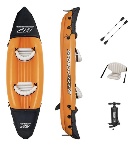 Kayak Inflable Doble Lite-rapid Hydro-force 3.21mx88cm 