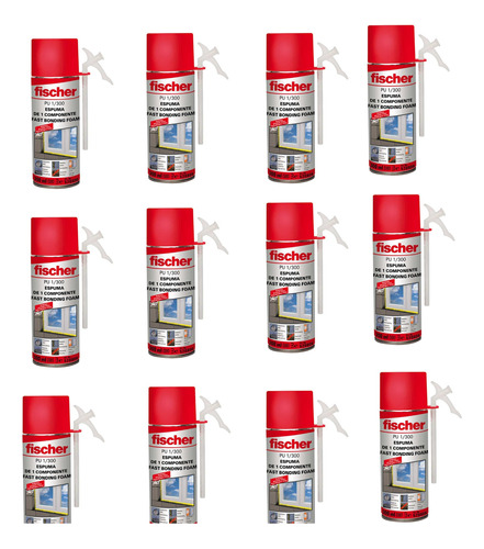 Tijera Espuma De Poliuretano Fischer 12 Piezas 300ml 