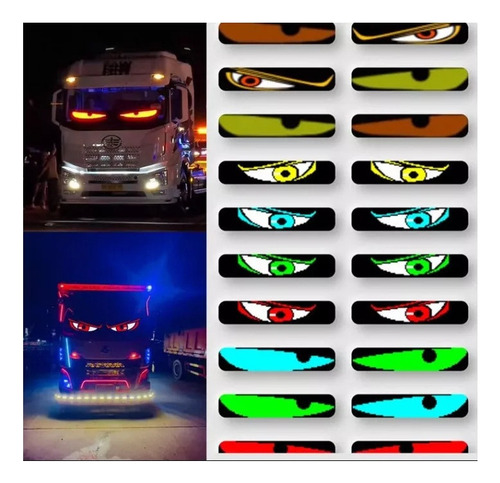 Rx 2 Luces De Ojos De Diablo Para Automóviles,panel De