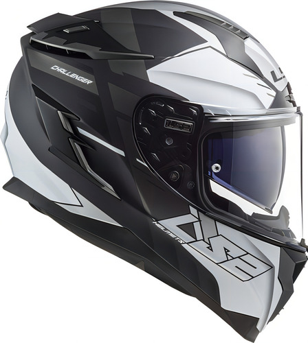 Casco moto integral Ls2 327 Challenger Allert talle M