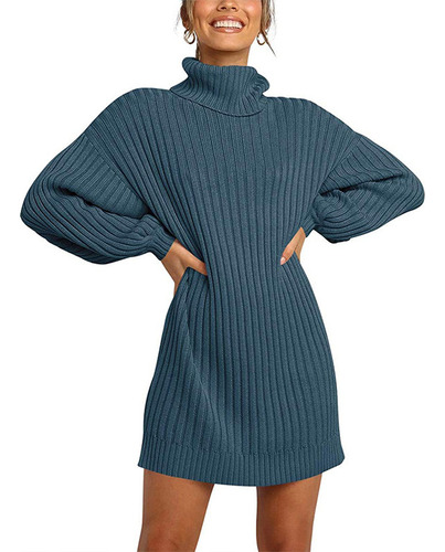 Otoño E Invierno, Nueva Moda, Cuello Alto Para Mujer, Longit