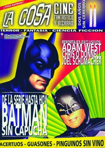La Cosa #20 Agosto 1997 Batman Y Robin Adam West