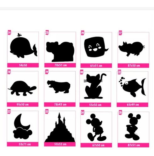 Imagen 4 de 4 de Vinilos Decorativos Pizarron Infantiles Murales