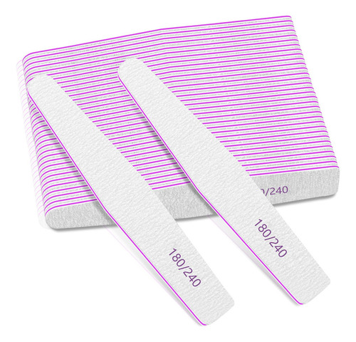 Jgo 50 Limas De Uñas Limas De Esmeril Para Uñas Naturales Li