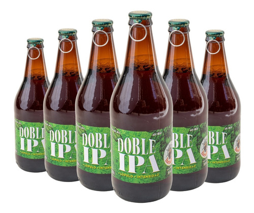 Cerveza Barba Roja Doble Ipa Pack X 6 Botellas 500ml.