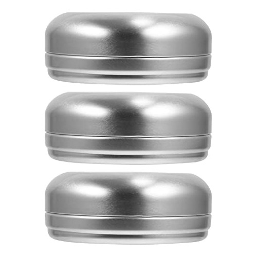 Aluminum Soap Box 3pcs Round Metal Tin Jar Soap Box Hol...