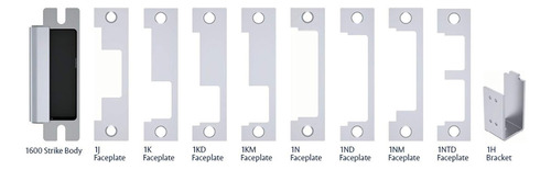 Hes 1600cs Complet Pac Para Latchbolt & Deadbolt Locks, Incl