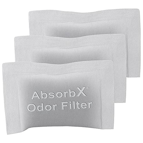 Absorbx Odor Filters 3-pack, Absorbs Trash Odors, Natur...