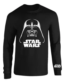 Camibuso Negro Camiseta Manga Larga Star Wars Dark Vader