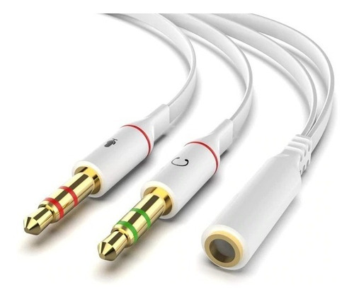 Cabo Adaptador P3 (p2 Combo) P/ Fone E Microfone Headset