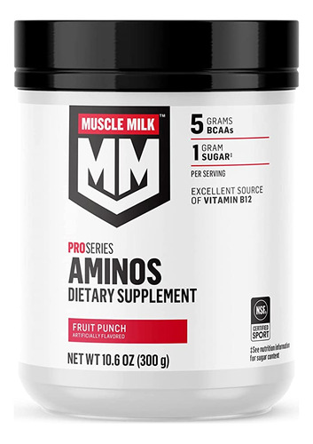 Suplemento En Polvo Muscle Milk Pro Series Aminos, Fruit Pu